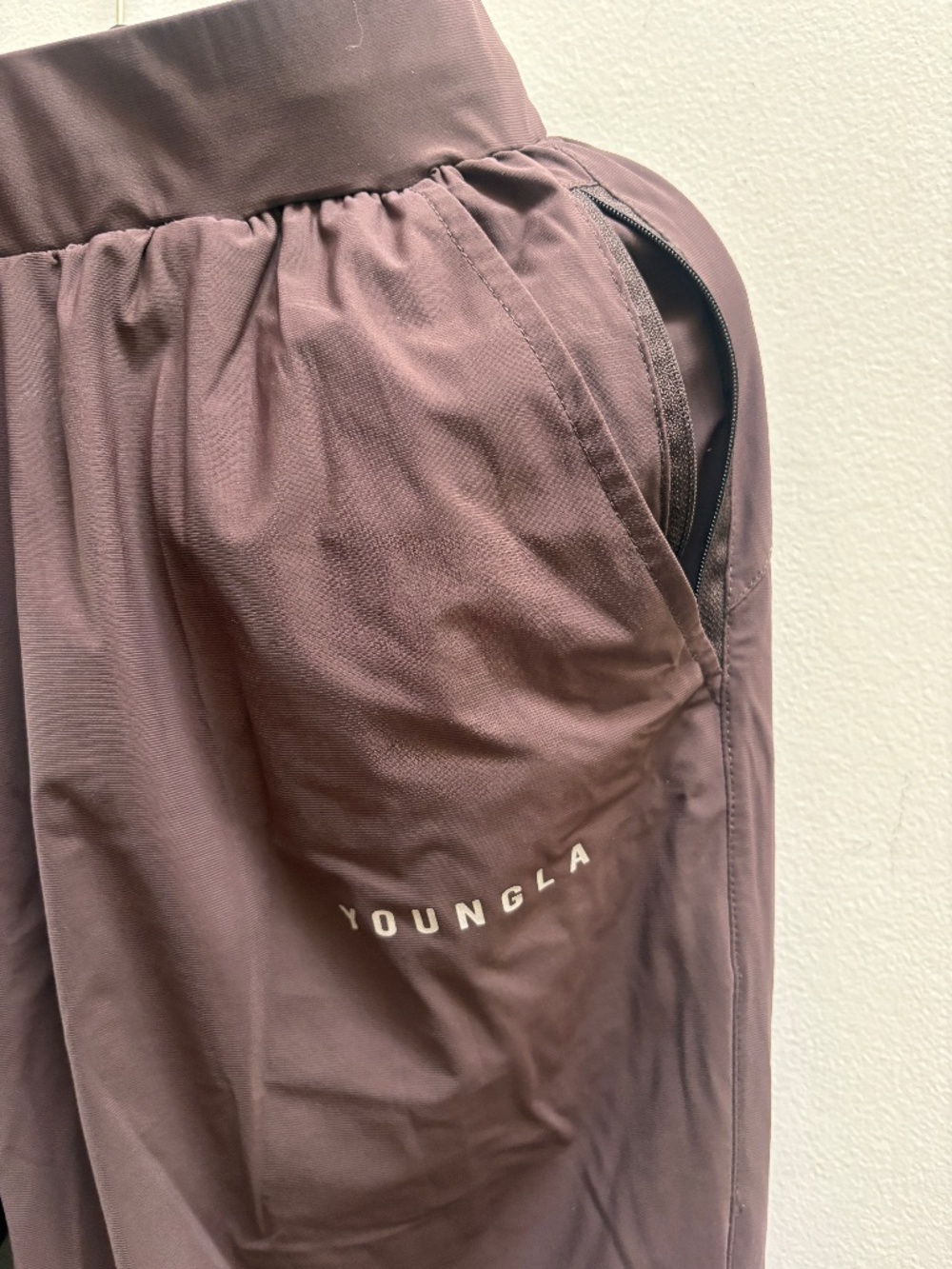 YoungLA Men’s Brown Athletic Training Jogger Pants Size Large